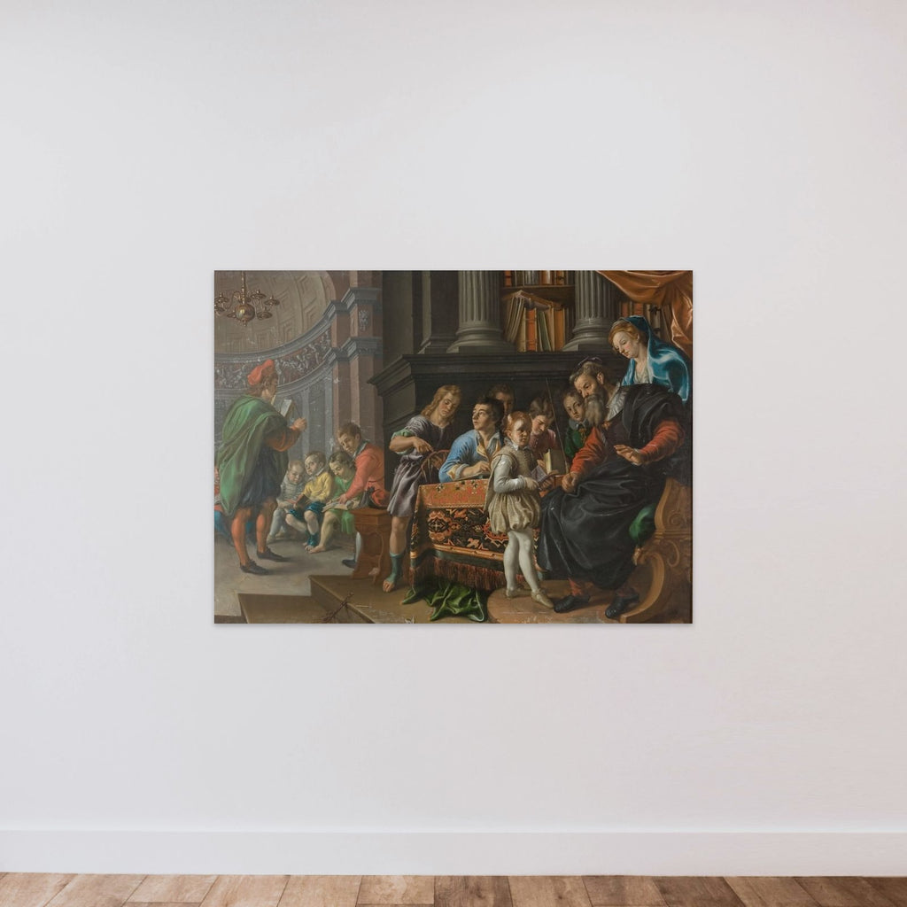 En drengeskole unframed — shown to scale