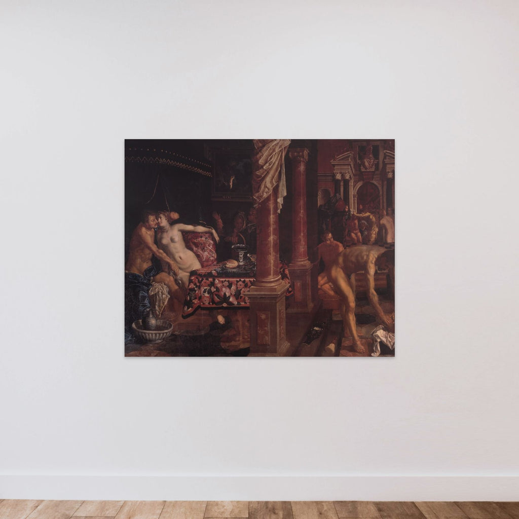 En badstue unframed — shown to scale