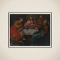 Kristus i Emmaus framed