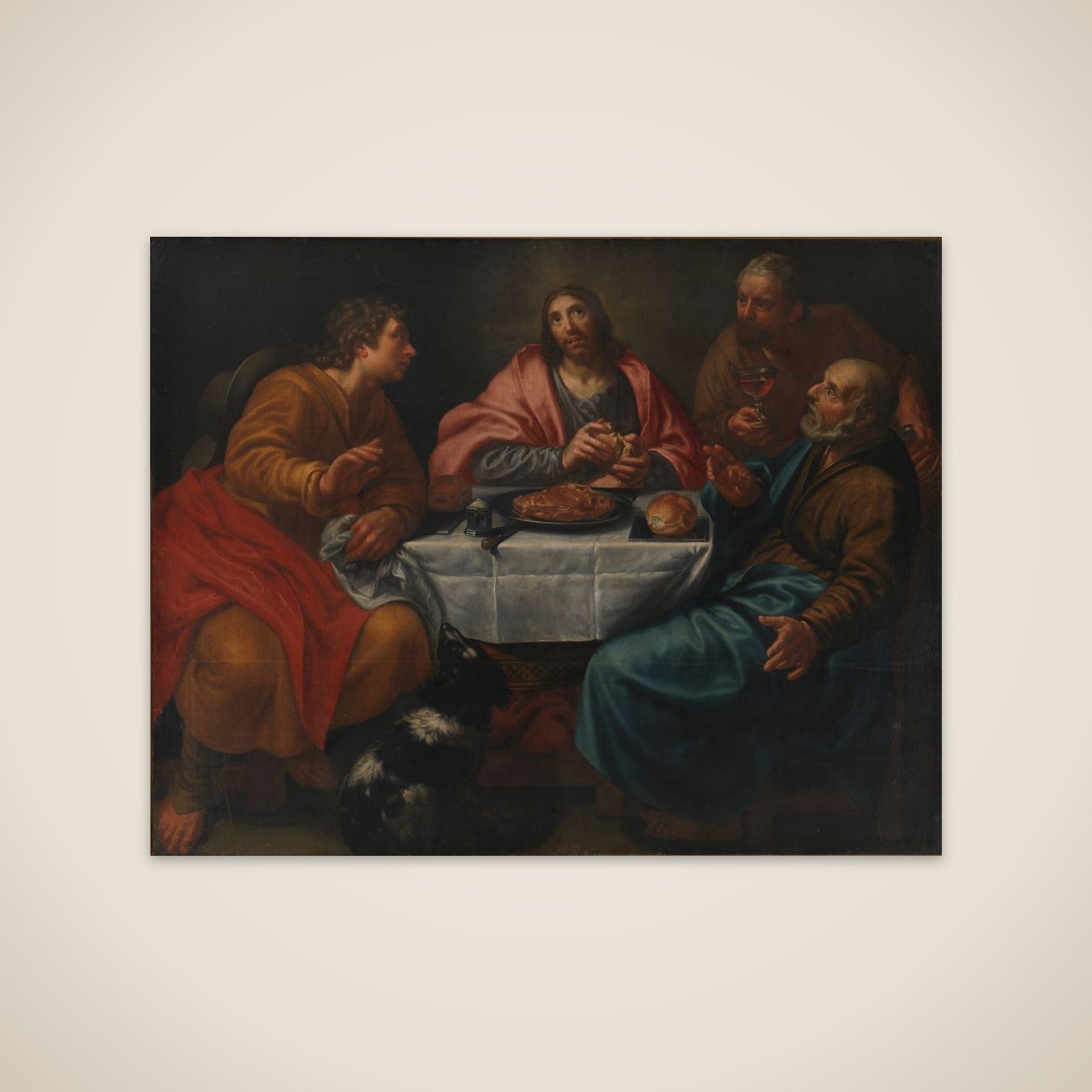 Kristus i Emmaus unframed print