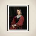 Amalie Elisabeth Freund, f. von Würden. Billedhuggeren H. E. Freunds hustru framed