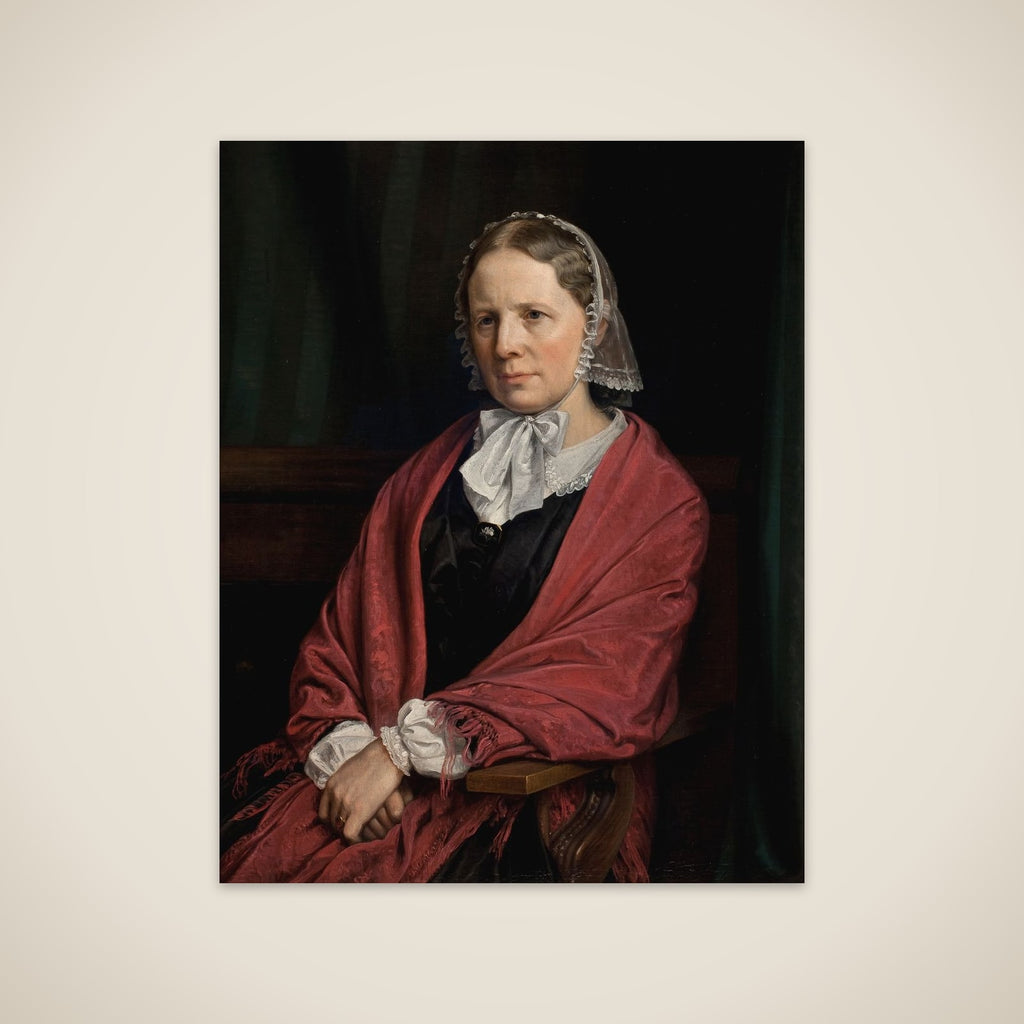 Amalie Elisabeth Freund, f. von Würden. Billedhuggeren H. E. Freunds hustru unframed print