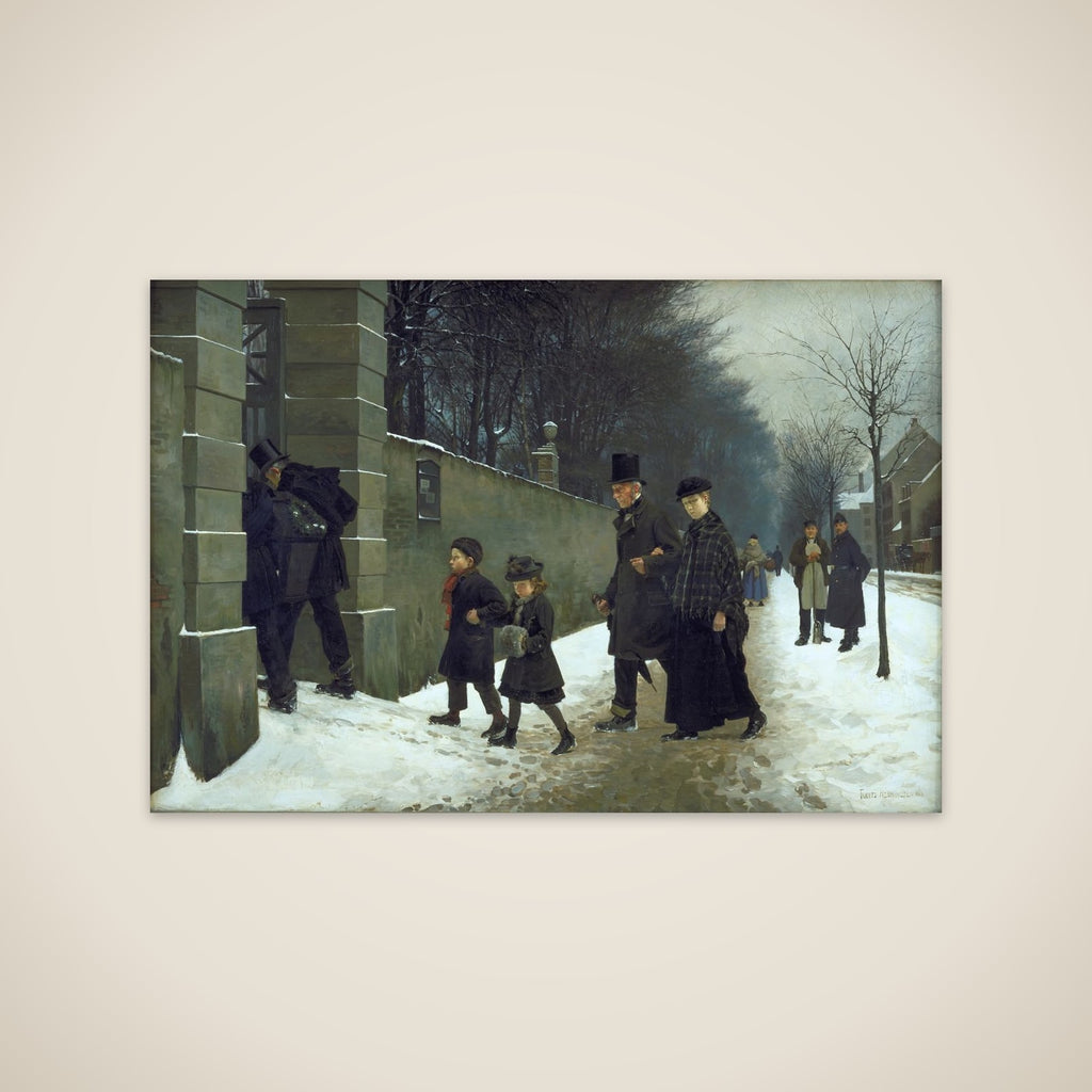En begravelse unframed print