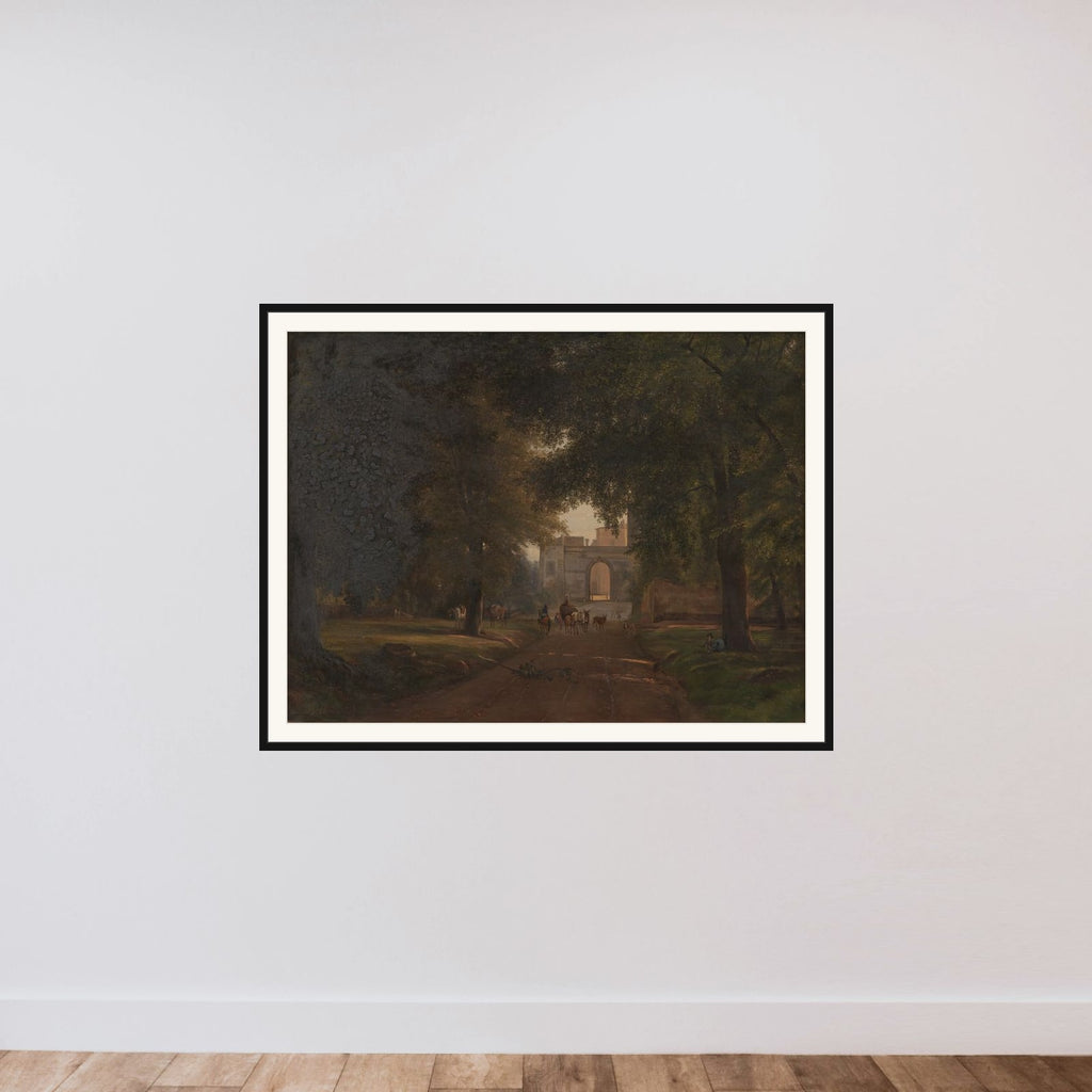 Ved Ariccia framed — shown to scale