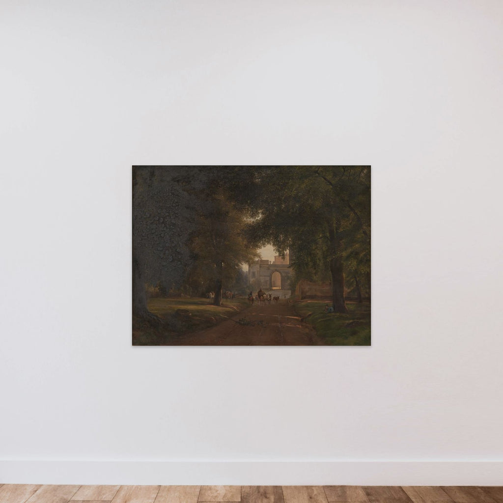 Ved Ariccia unframed — shown to scale