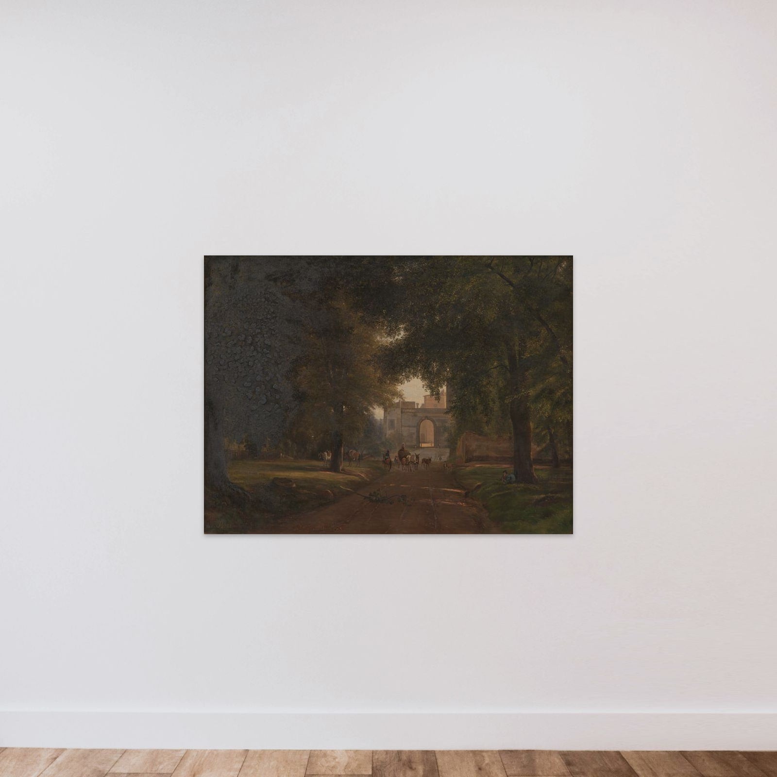 Ved Ariccia unframed — shown to scale