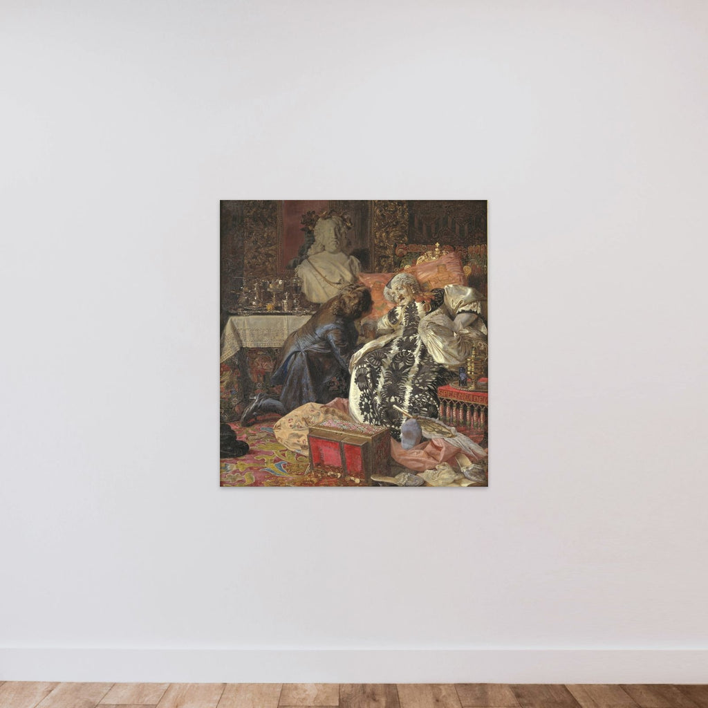 Dronning Sophie Amalies død unframed — shown to scale