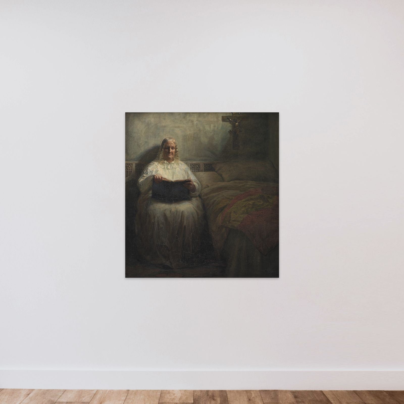 Leonora Christina i Maribo Kloster unframed — shown to scale