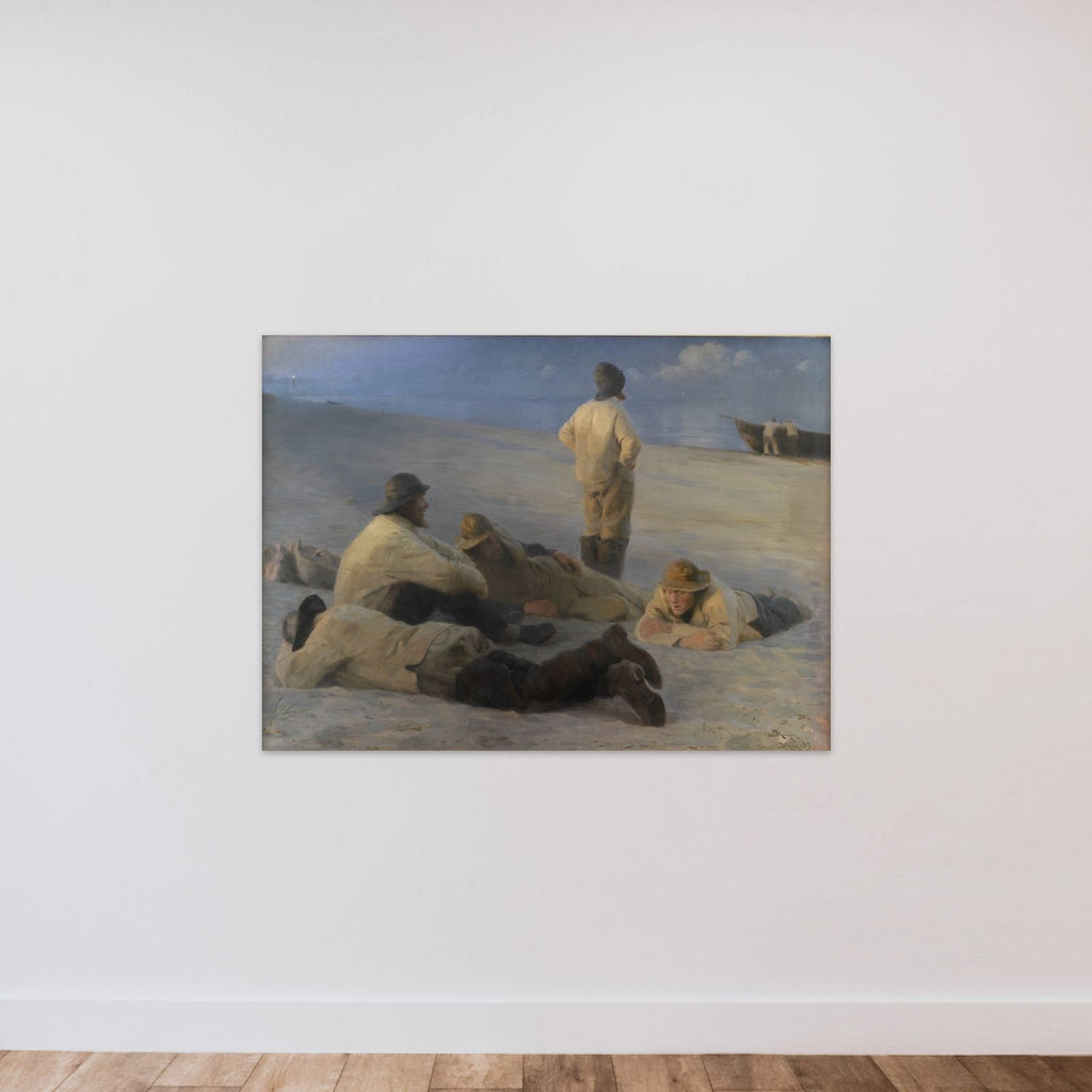 Fiskere på Skagens strand unframed — shown to scale