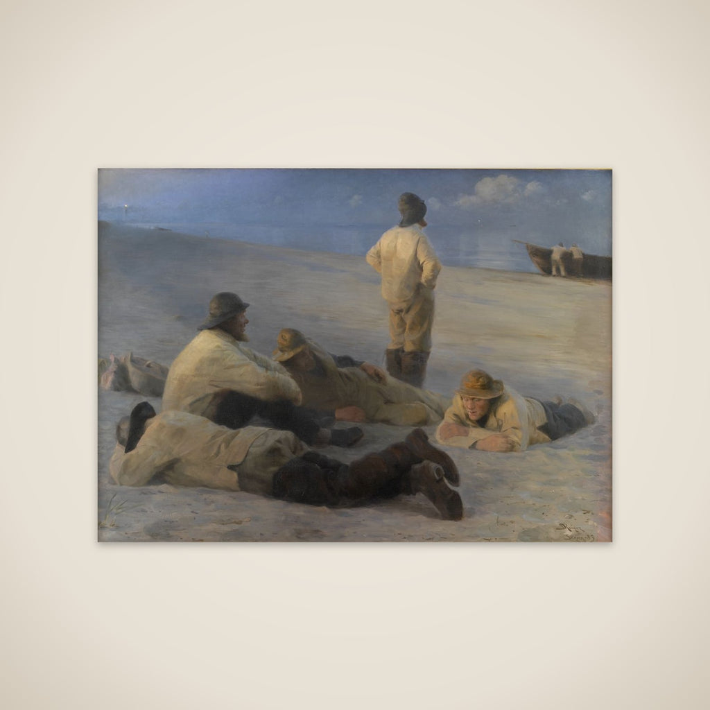 Fiskere på Skagens strand unframed print