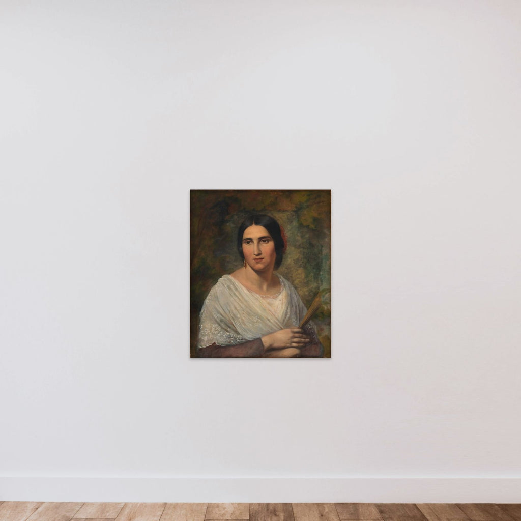En romerinde unframed — shown to scale