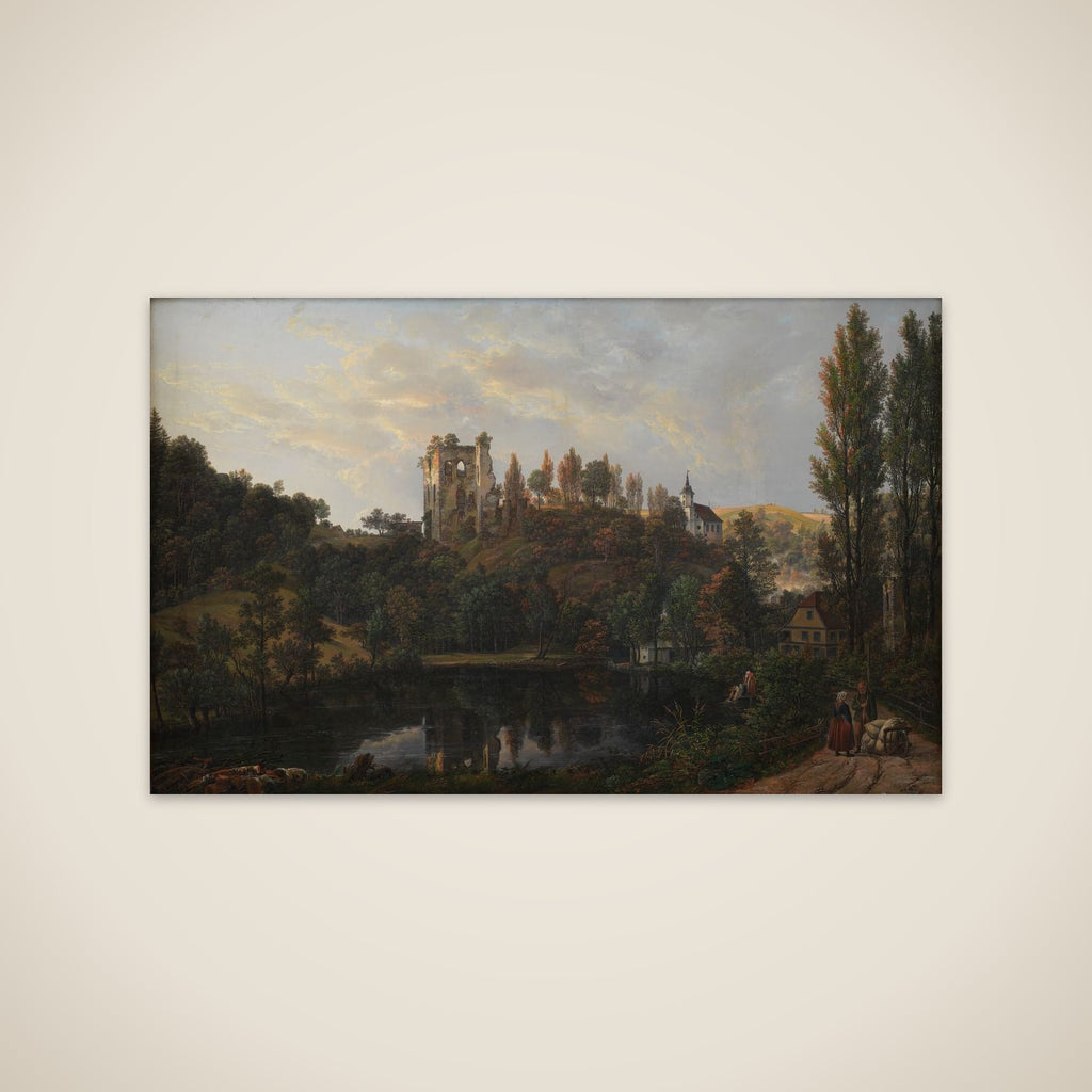 Slotsruinen i Tharandt unframed print