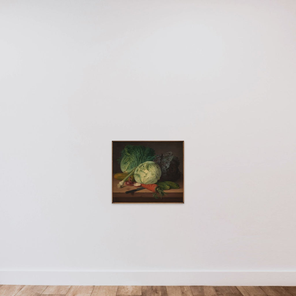 Køkkenurter unframed — shown to scale