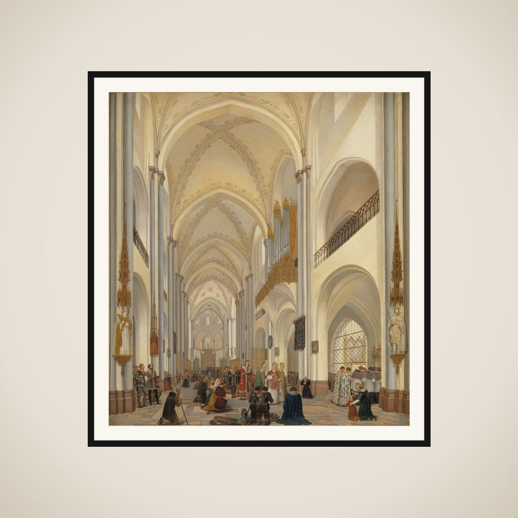Det indre af Roskilde Domkirke framed