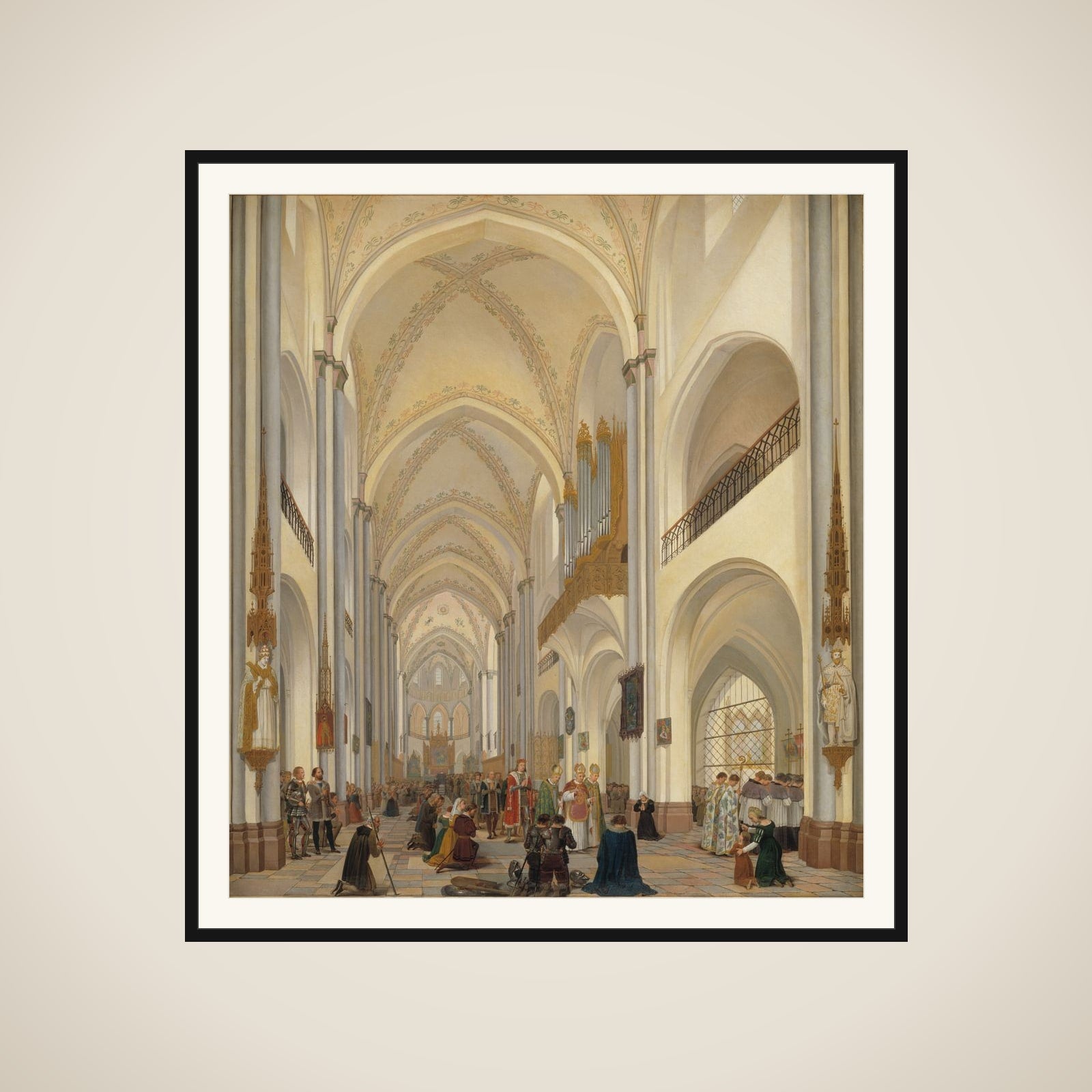Det indre af Roskilde Domkirke framed