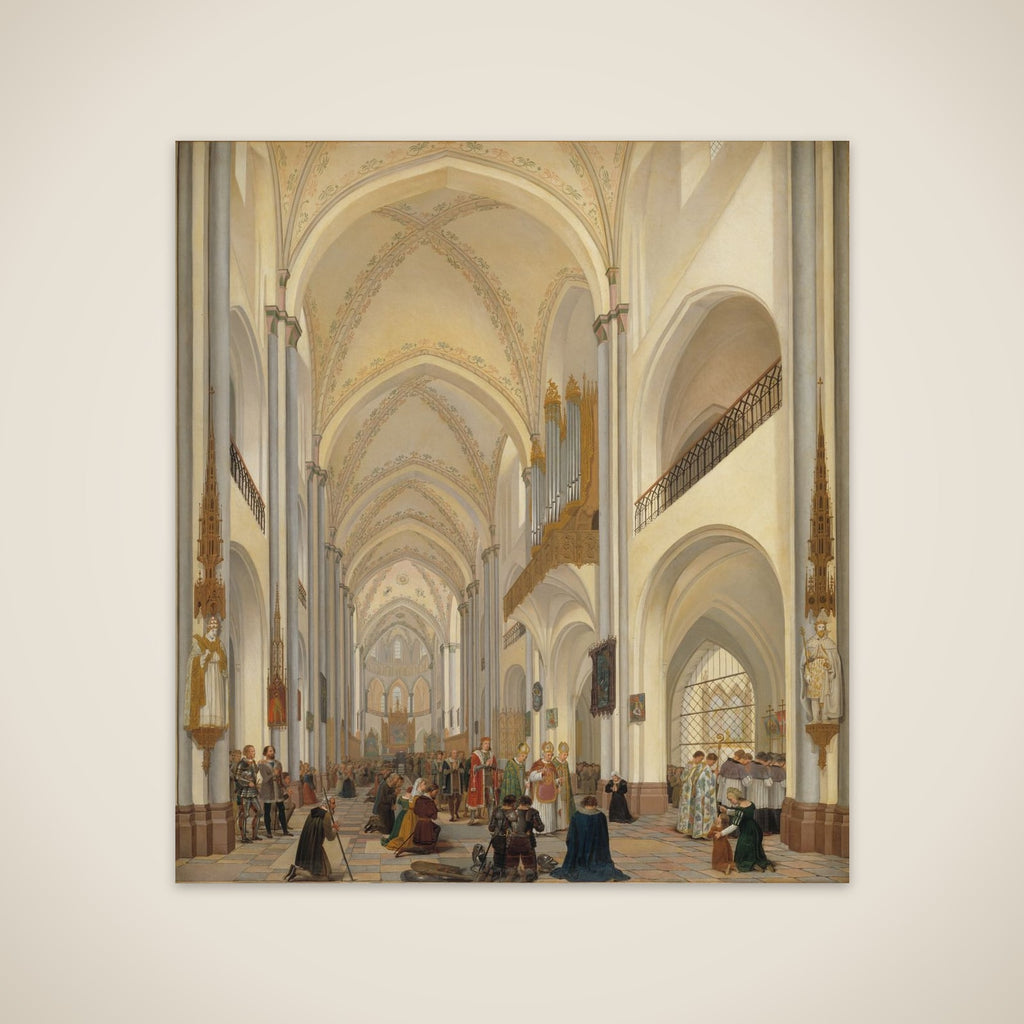 Det indre af Roskilde Domkirke unframed print