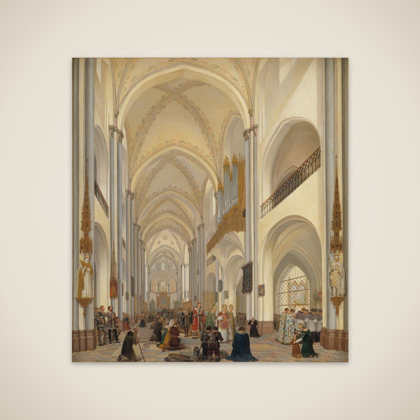 Det indre af Roskilde Domkirke unframed print