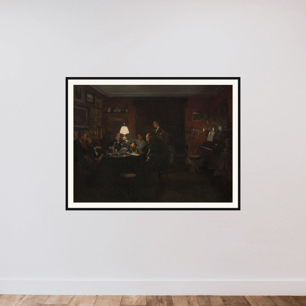 Aftenpassiar framed — shown to scale