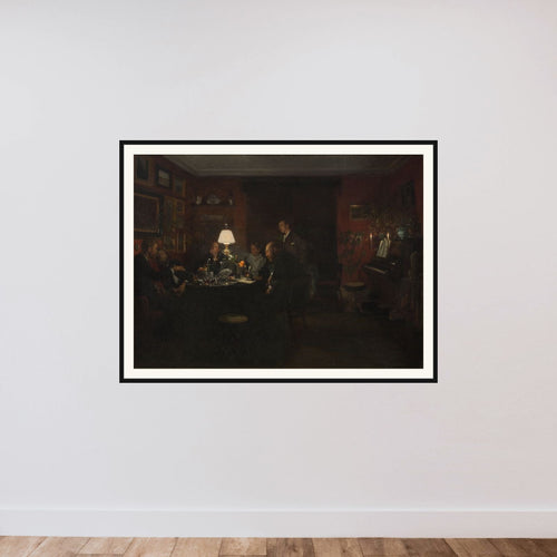 Aftenpassiar framed — shown to scale