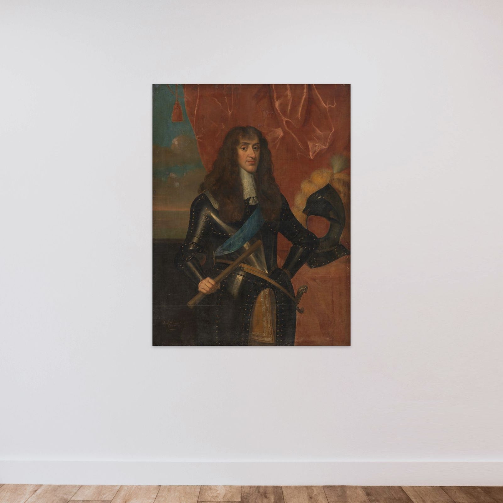 Prins Jacob af England unframed — shown to scale