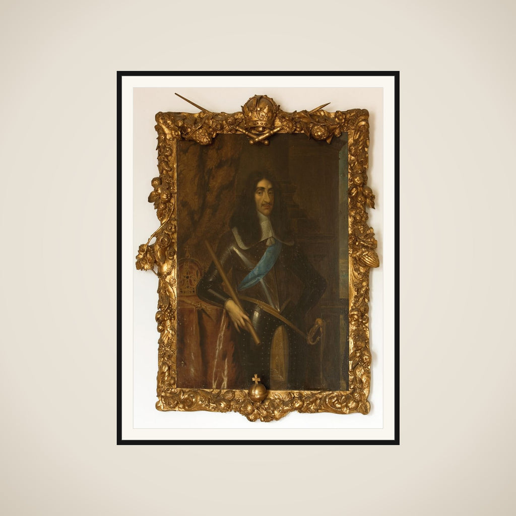 Kong Carl II af England framed
