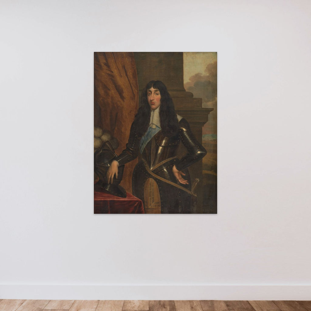 Portræt af prins Heinrich af England unframed — shown to scale