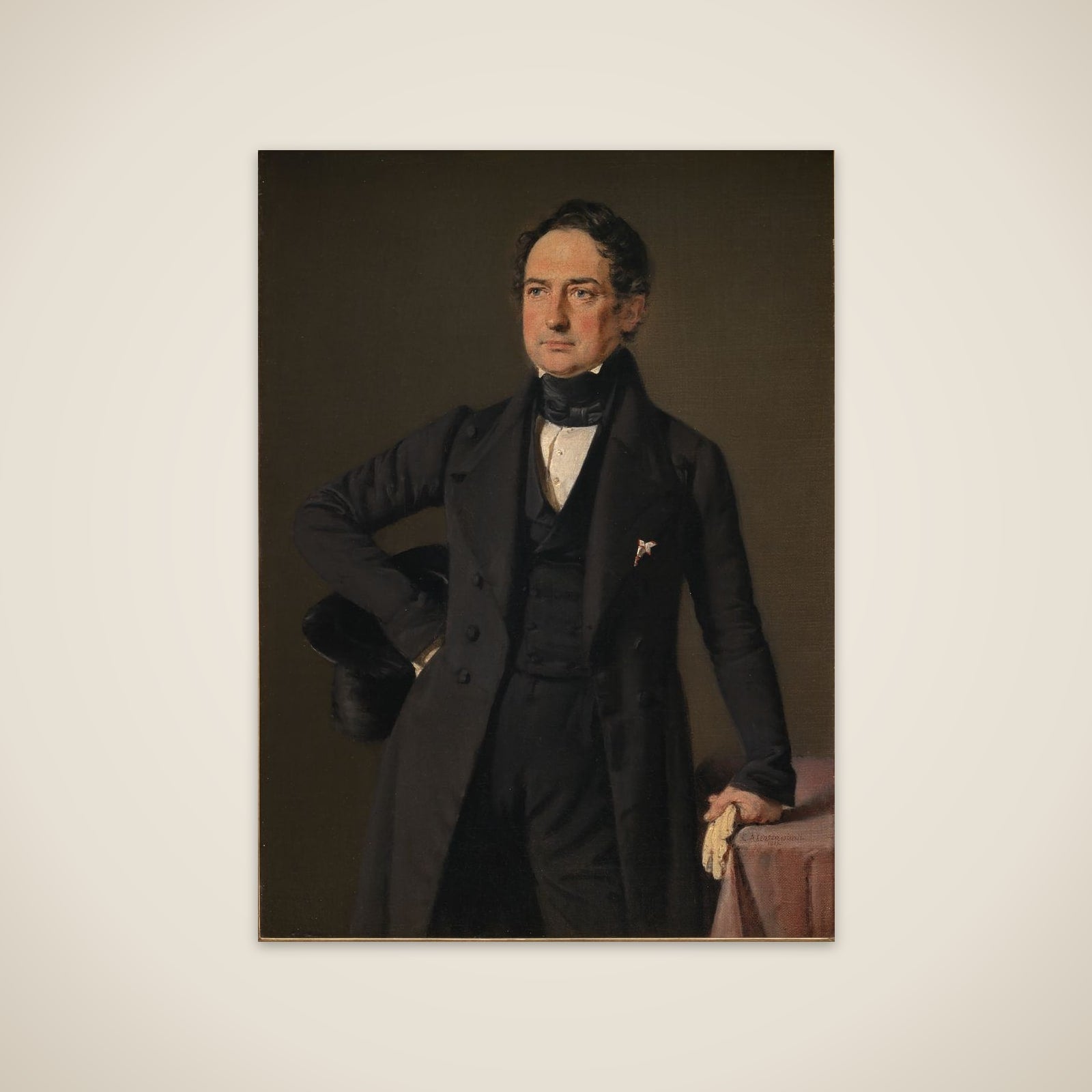 Ole Jørgen Rawert, direktør i kommercekollegiet og industrihistoriker unframed print