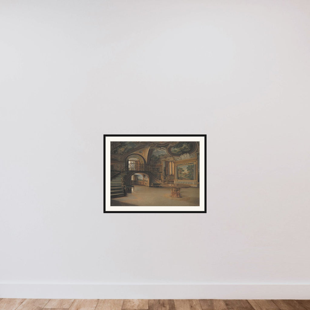 En sal i Palazzo Borghese framed — shown to scale
