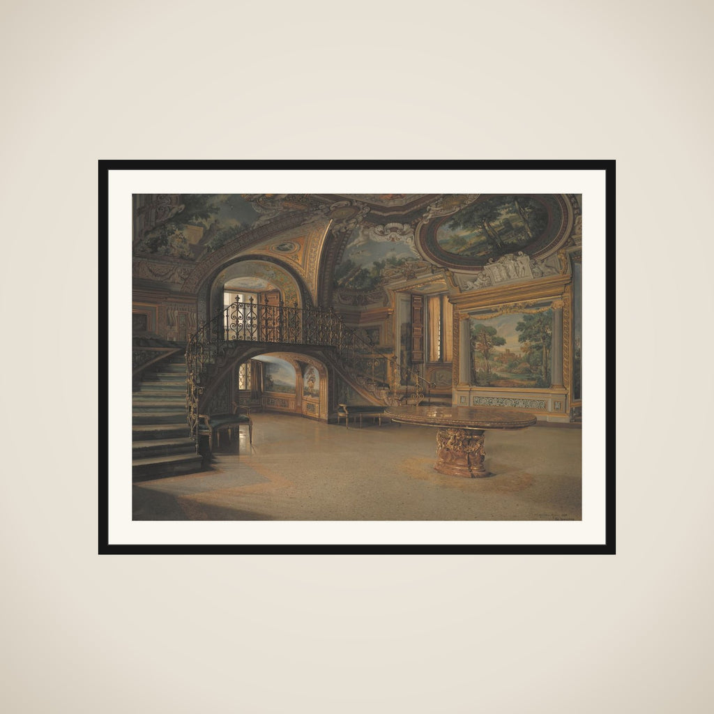 En sal i Palazzo Borghese framed