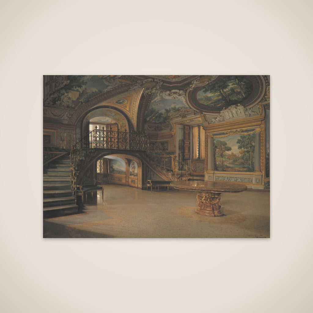 En sal i Palazzo Borghese unframed print