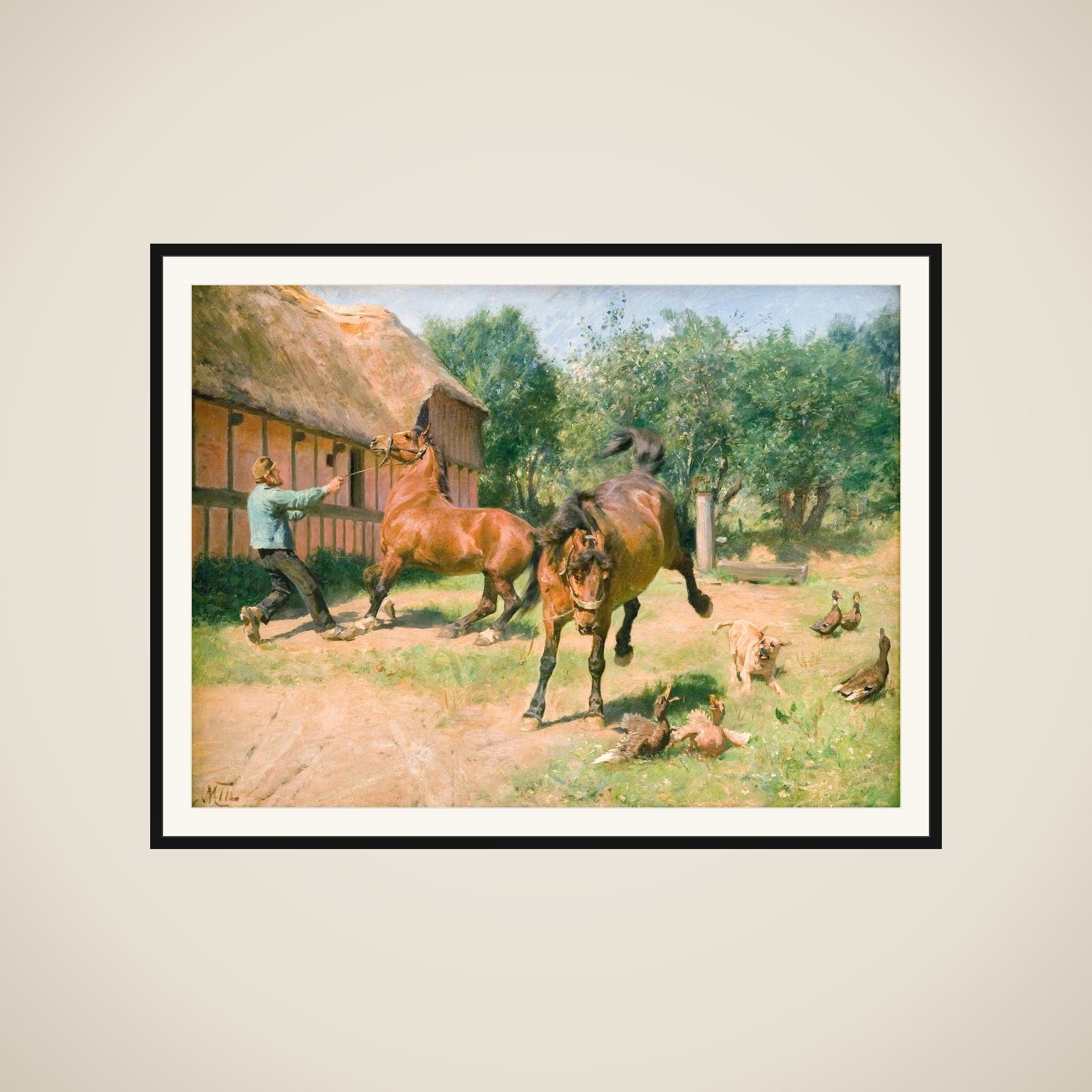 Kåde heste framed