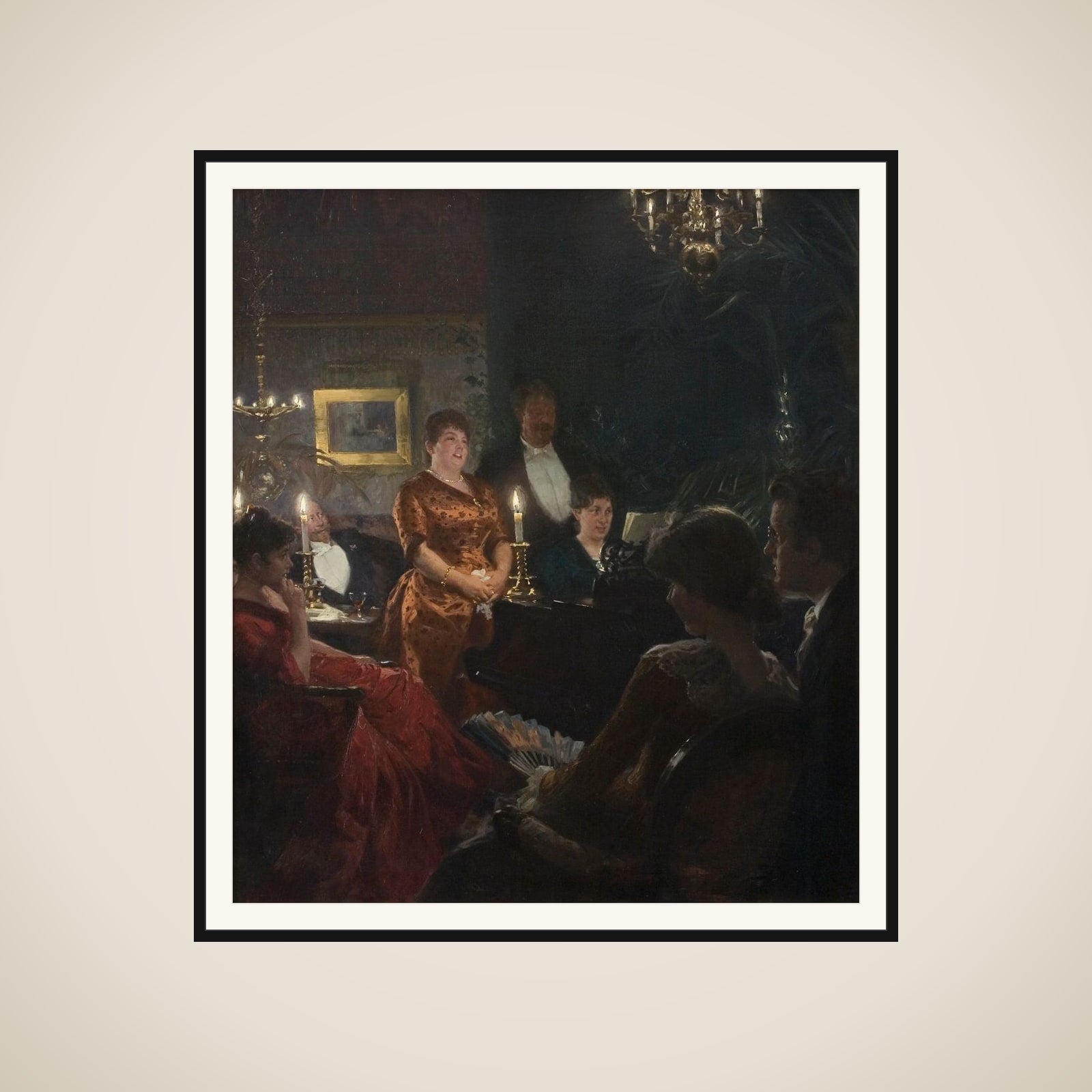 En duet framed