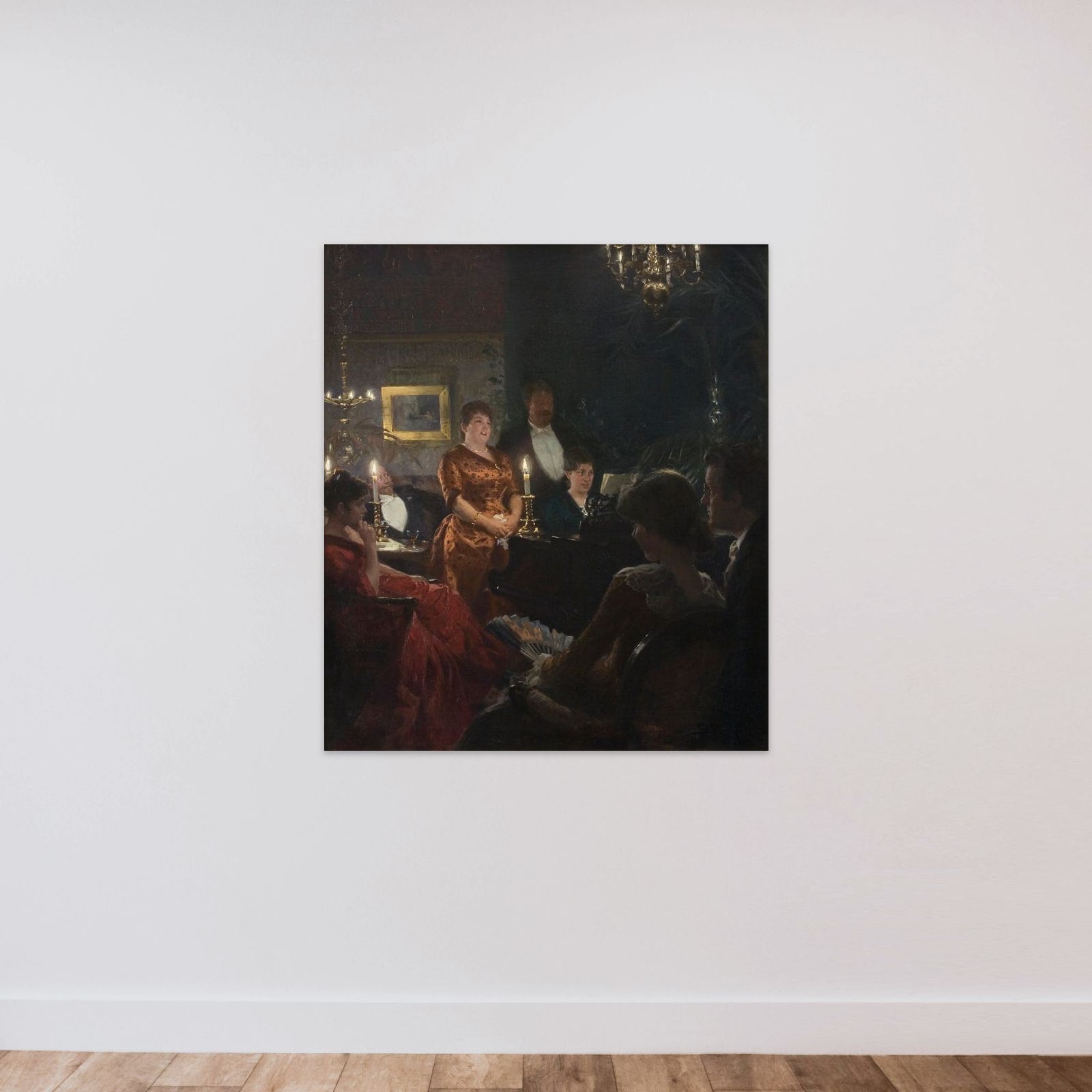 En duet unframed — shown to scale