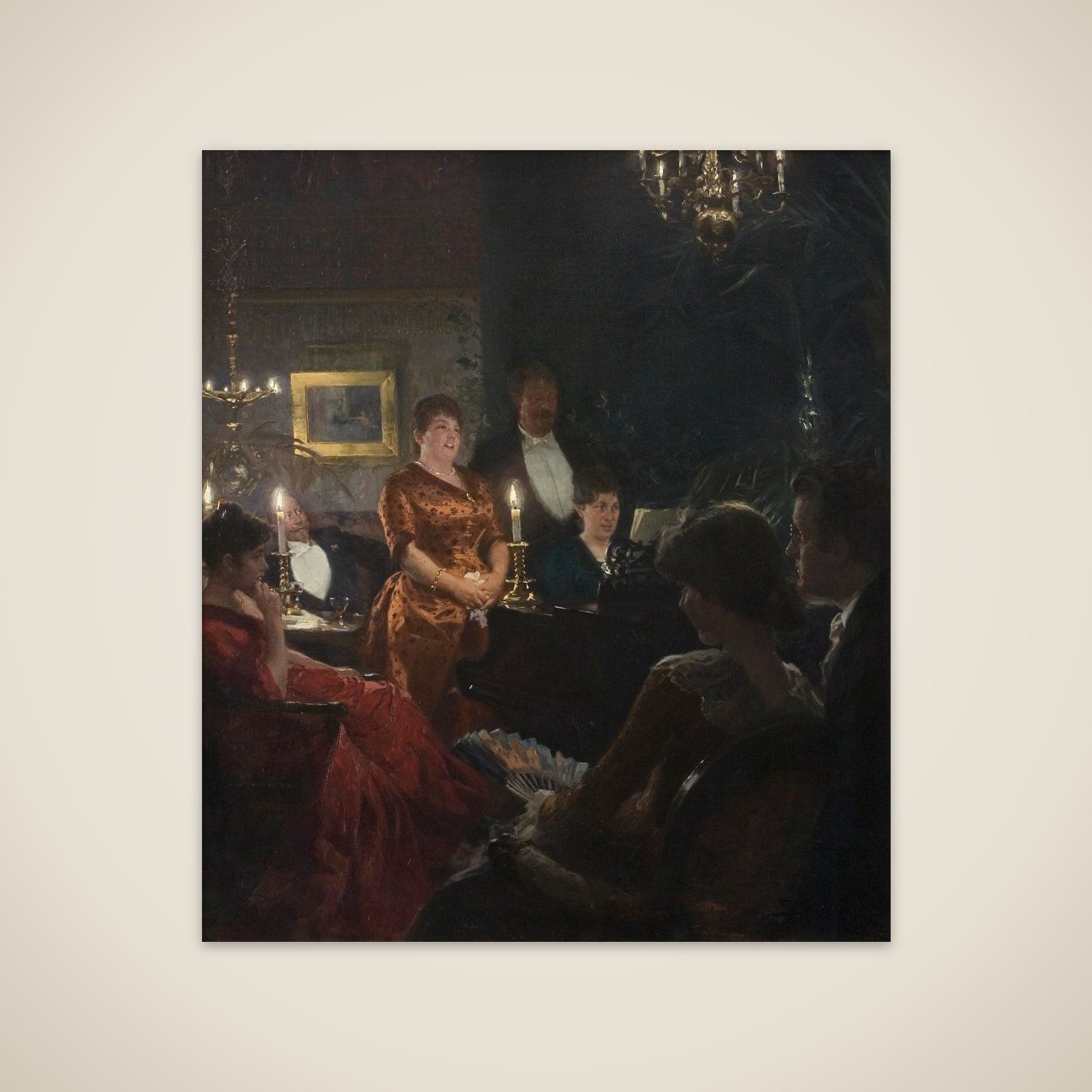 En duet unframed print