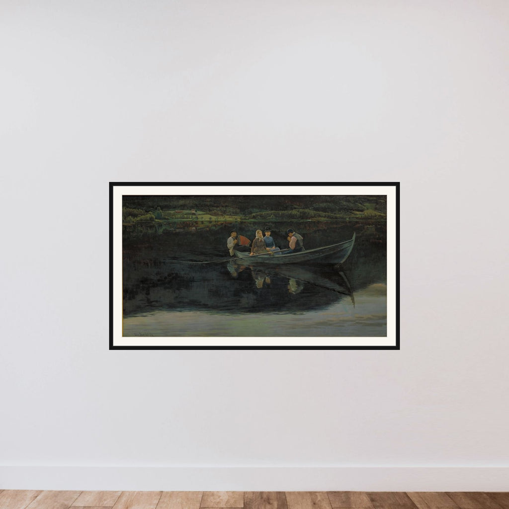 Skt. Hansaften i Norge framed — shown to scale