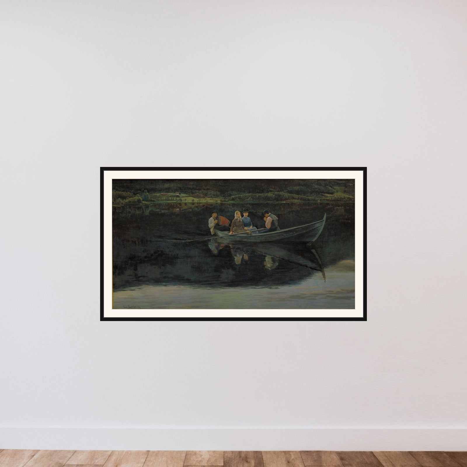 Skt. Hansaften i Norge framed — shown to scale