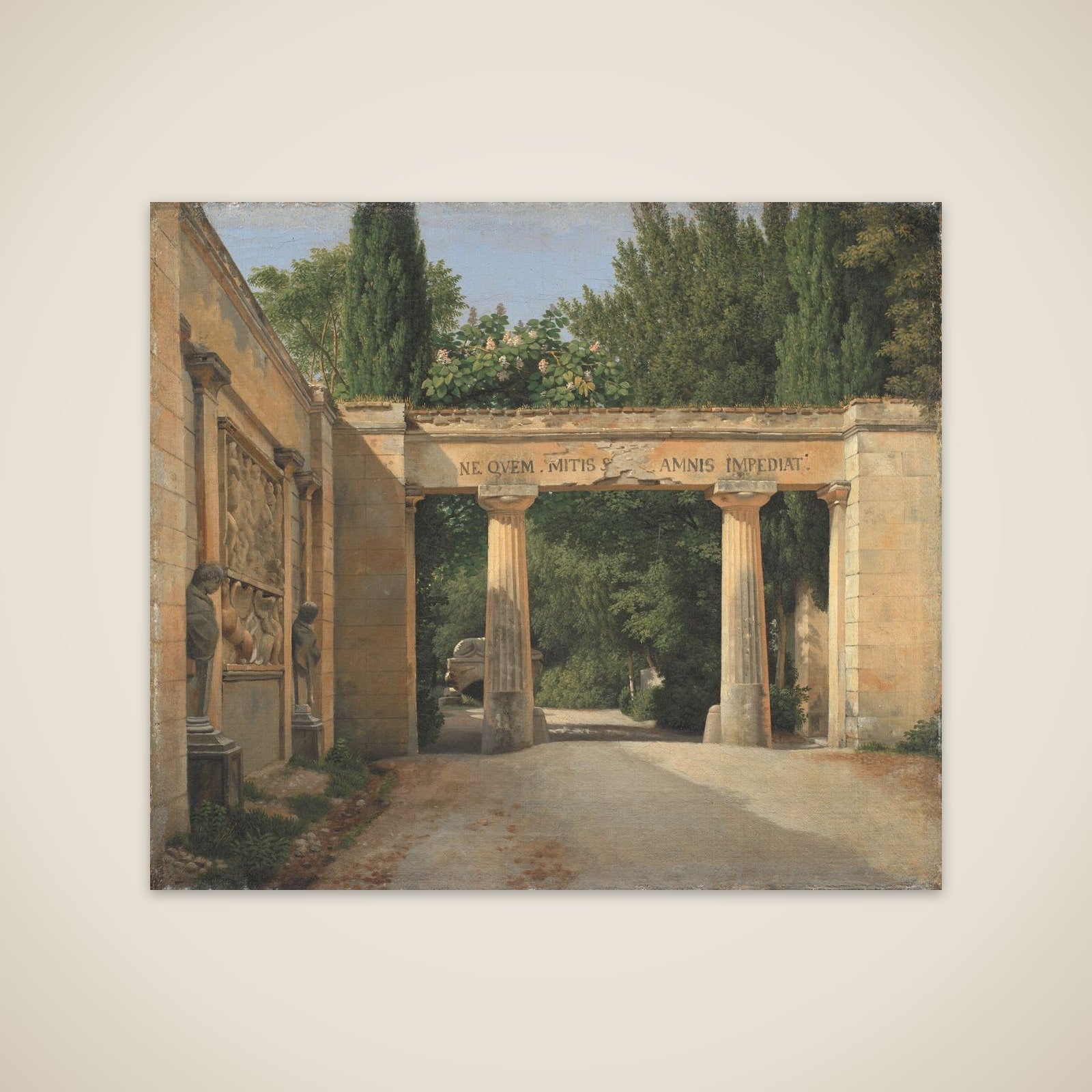 Parti i Villa Borgheses have unframed print