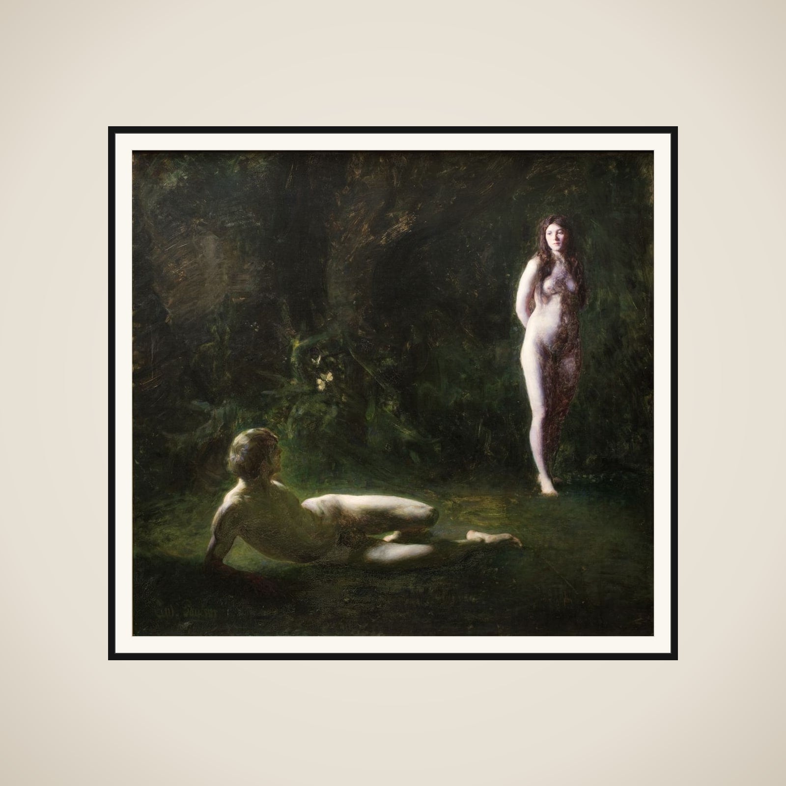 Adam og Eva framed