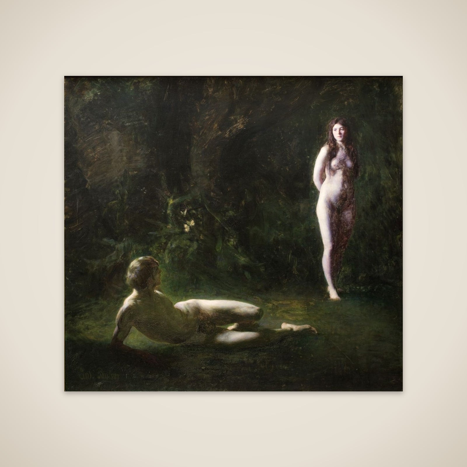 Adam og Eva unframed print