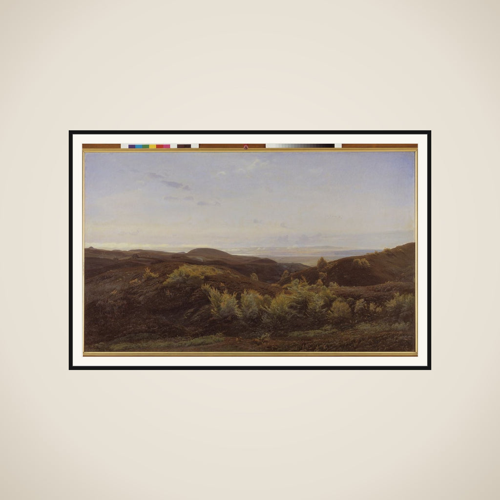 Lyngbakker ved Rye framed