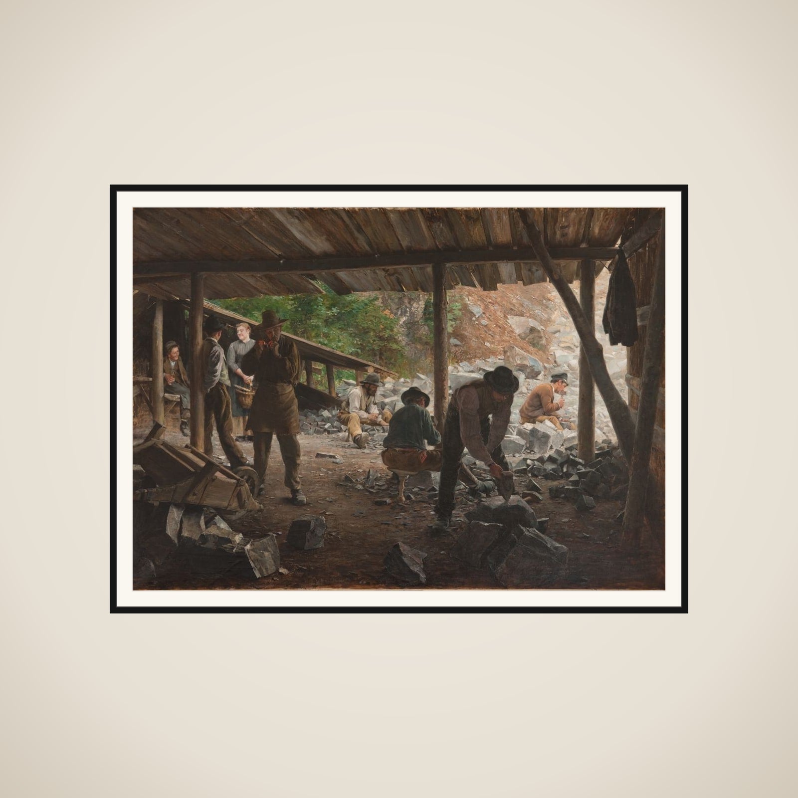 Stenarbejdere framed