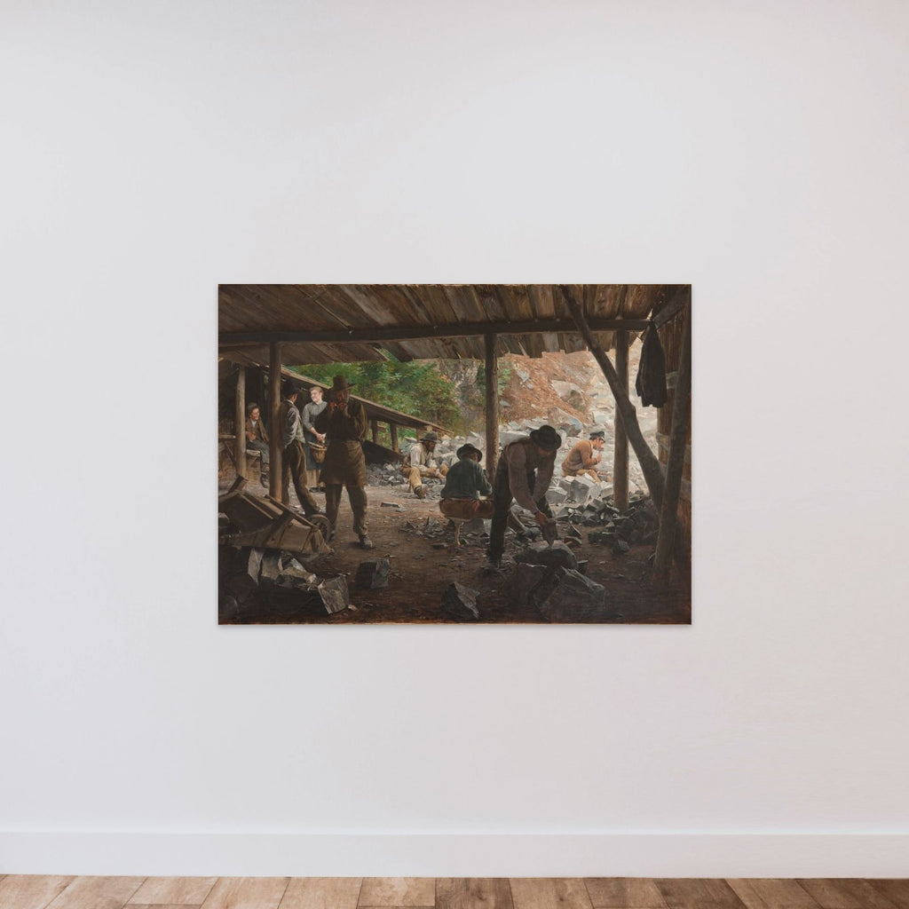 Stenarbejdere unframed — shown to scale