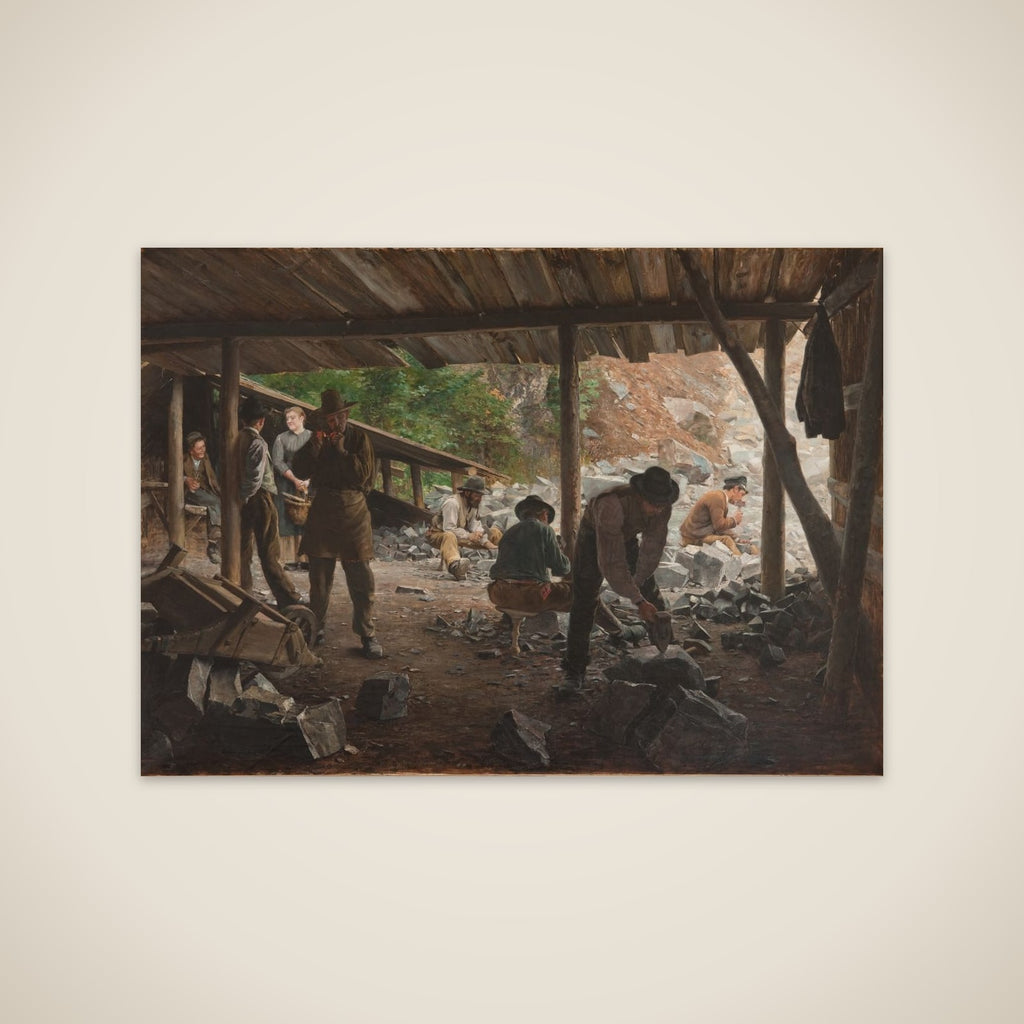 Stenarbejdere unframed print