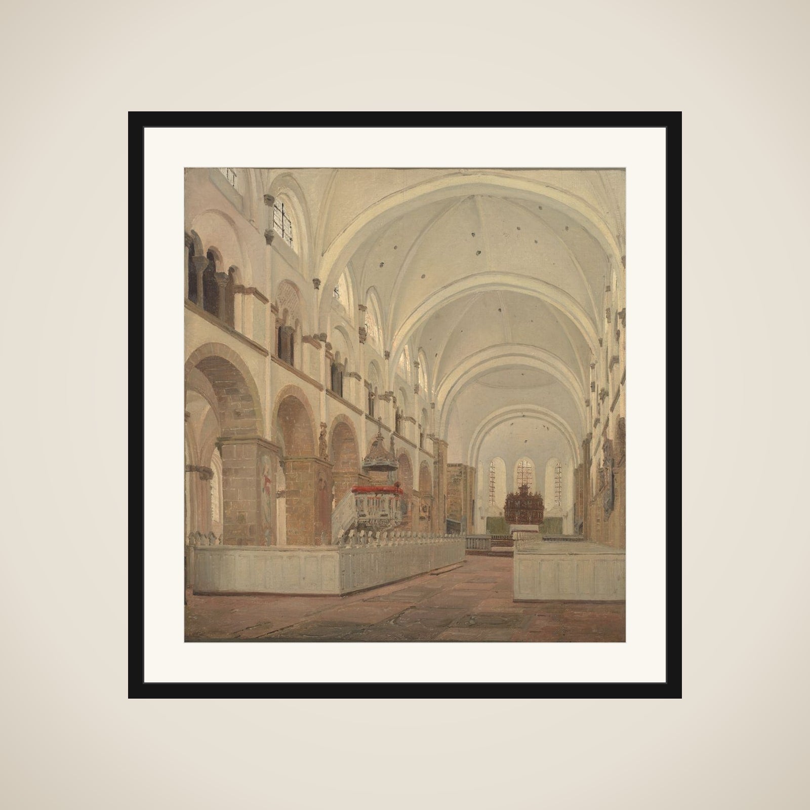Ribe Domkirkes indre framed