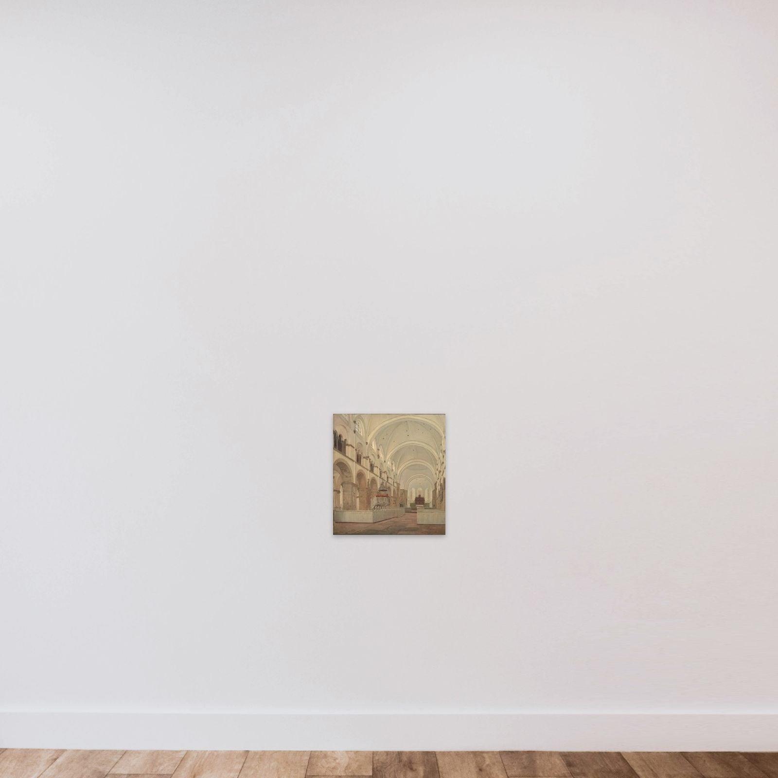 Ribe Domkirkes indre unframed — shown to scale