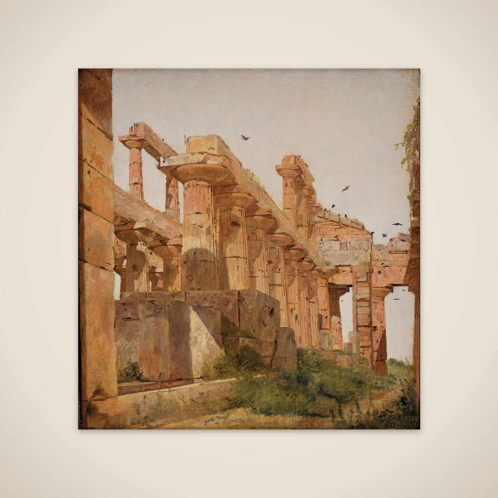 Heratemplet i Pæstum unframed print