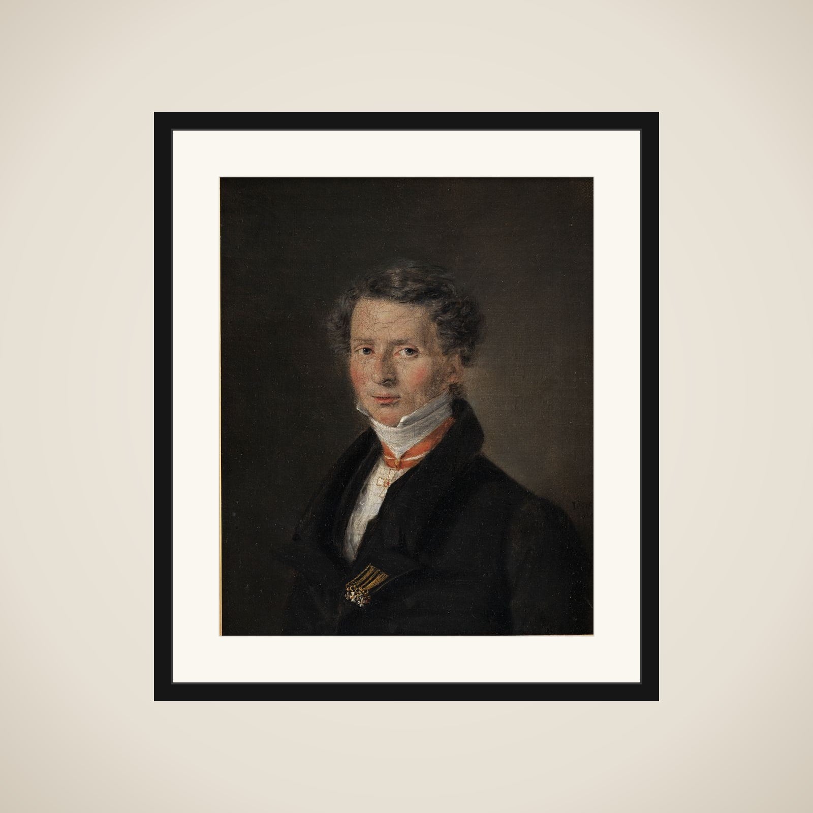 Mathias Friis von Irgens-Bergh, chargé d'affaires i Dresden framed