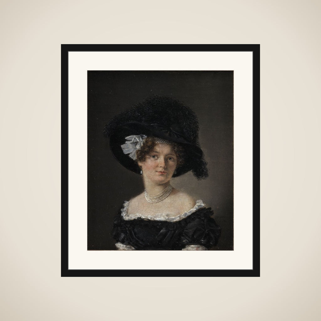 Mathilde Theresia von Irgens-Bergh, f. Holsten, hustru til Mathias Friis von Irgens-Bergh framed