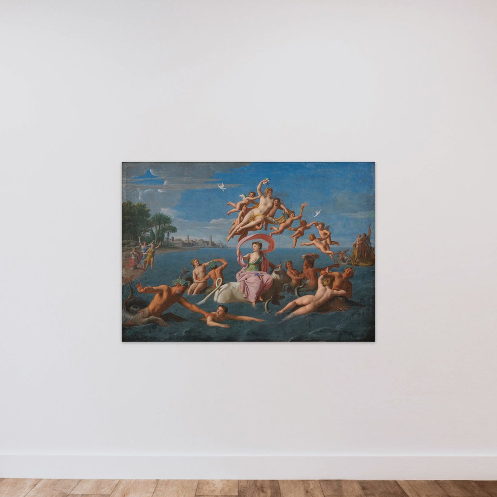 Europas bortførelse unframed — shown to scale