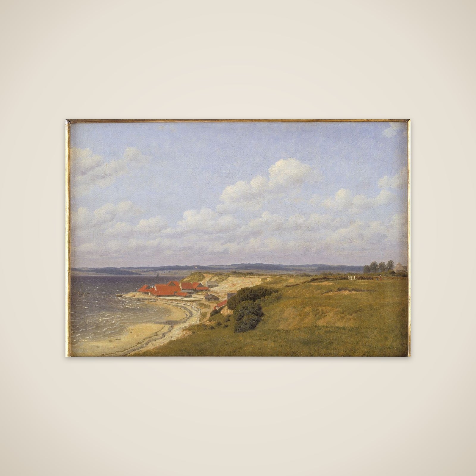 Teglværket Renbjærg ved Flensborg Fjord unframed print